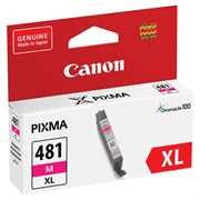 Картридж струйный CANON (CLI-481M XL) для PIXMA TS704 / TS6140, пурпурный, ресурс 474 страницы, оригинальный, 2045C001 101010363219