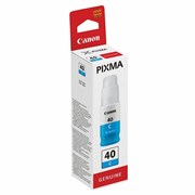 Чернила CANON (GI-40C) для СНПЧ Pixma G5040/G6040, голубые, ресурс 7700 страниц, оригинальные, 3400C001 101010363616