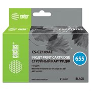 Картридж струйный CACTUS (CS-CZ109AE) для HP Deskjet I3525/5525/4515/4525, черный 101010361849