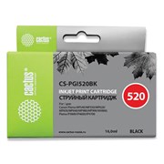 Картридж струйный CACTUS (CS-PGI520BK) для CANON Pixma MP540/630/980, черный 101010362012