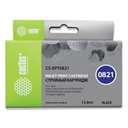 Картридж струйный CACTUS (CS-EPT0821) для EPSON Stylus R270/R390/ RX590, черный 101010361937