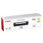 Картридж лазерный CANON (716Y) LBP-5050, желтый, ресурс 1500 страниц, оригинальный, 1977B002 101010360732