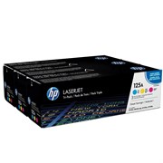 Картридж лазерный HP (CF373AM) ColorLJ CM1312/CP1215/CP1515, №125A, оригинальный, КОМПЛЕКТ 3 цвета по 1400 страниц 101010361440