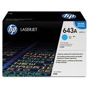 Картридж лазерный HP (Q5951A) ColorLaserJet 4700, №643A, голубой, оригинальный, ресурс 10000 страниц 101010360637