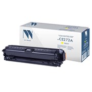 Картридж лазерный NV PRINT (NV-CE272A) для HP CP5525dn/CP5525n/M750dn/M750n, желтый, ресурс 15000 страниц 101010363392