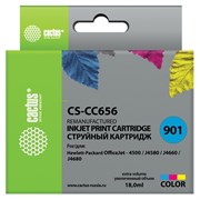 Картридж струйный CACTUS (CS-CC656) для HP OfficeJet J4580/J4660/J4680, цветной 101010362827