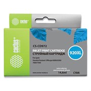 Картридж струйный CACTUS (CS-CD972) для HP Officejet 6000/6500/7000, голубой 101010361845