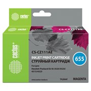 Картридж струйный CACTUS (CS-CZ111AE) для HP Deskjet I3525/5525/4515/4525, пурпурный 101010361870