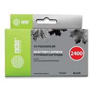 Картридж струйный CACTUS (CS-PGI2400XLВК) для CANON iB4040/MB5040/MB5340, черный, CS-PGI2400XLBK 101010362770