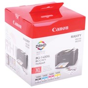 Картридж струйный CANON (PGI-1400XL BK/C/M/Y) МВ2040/МВ2340, КОМПЛЕКТ, оригинальный, 4 цвета, ресурс 1200 страниц, 9185B004 101010362109