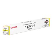 Тонер CANON (C-EXV34Y) iR C9060/C9065/C9070, желтый, оригинальный, ресурс 16000 страниц, 3785B002 101010320718