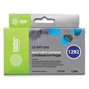 Картридж струйный CACTUS (CS-EPT1292) для EPSON Stylus B42WD/BX305W/BX625WD, голубой 101010361954