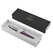 Ручка шариковая PARKER "Jotter Core Victoria Violet CT", корпус фиолетовый, детали хром, синяя, 1953190 101010142385