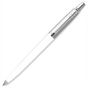 Ручка шариковая PARKER "Jotter Orig White", корпус белый, детали нержавеющая сталь, синяя, RG0032930 101010143867