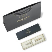 Ручка шариковая PARKER "Jotter Core Stainless Steel GT", пакет, 880887 101010880887