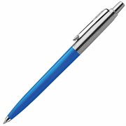 Ручка шариковая PARKER "Jotter Plastic CT", корпус синий, детали из нержавеющей стали, блистер, синяя, 2076052 101010143369