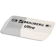 Ластик BRAUBERG "Ultra", 41х14х8 мм, серо-белый, натуральный каучук, 228703 101010228703