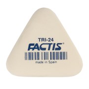 Ластик FACTIS (Испания) TRI 24, 51х46х12 мм, белый, треугольный, мягкий, PMFTRI24 101010227988