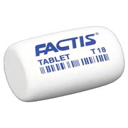 Ластик FACTIS Tablet T 18 (Испания), 45х28х13 мм, белый, скошенный край, CMFT18 101010227993