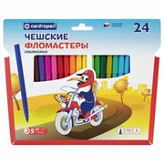 Фломастеры 24 ЦВЕТА CENTROPEN "Пингвины", смываемые, вентилируемый колпачок, 7790/24ET, 7 7790 2486 101010150058