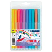 Фломастеры ПАСТЕЛЬНЫЕ 10 ЦВЕТОВ CENTROPEN "Colour World Pastel", смываемые, 7550/10TP, 7 7550 1087 101010152078