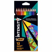 Карандаши цветные BIC "Intensity", 12 ЦВЕТОВ, трехгранные, пластиковые, европодвес, 9505272 101010181847