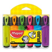 Набор текстовыделителей MAPED (Франция) 6 шт., АССОРТИ, "Fluo Pep's Classic", линия 1-5 мм, 742557 101010150773