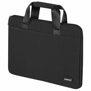 Сумка портфель HEIKKI ULTRA (ХЕЙКИ) с отделением для ноутбука 15,6", Total black, черная, 28х39х3 см, 272609 101010272609