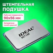 Штемпельная подушка TRODAT IDEAL, 90х56 мм, металлический корпус, синяя, 9071Мс, 153125 101010229575