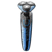 Бритва электрическая HTC GT-628 (синий, 3 головки, роторная)