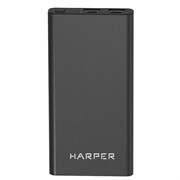 Внешний аккумулятор Harper PB-10031 black (10 000 MаЧ, 2-USB, MicroUSB,Type-C, Литий-полимер)