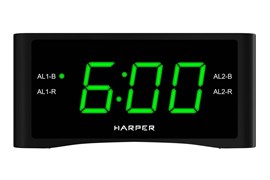 Радиобудильник Harper HCLK-1006 green led