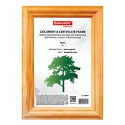 Рамка 10х15 см, дерево, багет 18 мм, BRAUBERG "HIT", канадская сосна, стекло, подставка, 390019 101010390019