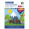 Цветная бумага, А4, мелованная, 24 листа, 24 цвета, на скобе, BRAUBERG, 200х280 мм, "Природа", 111329 - фото 10003028