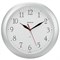 Часы настенные TROYKATIME (TROYKA) 11170113, круг, белые, серебристая рамка, 29х29х3,5 см - фото 10115818