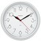 Часы настенные TROYKATIME (TROYKA) 21270212, круг, белые, серебристая рамка, 24,5х24,5х3,1 см - фото 10115833