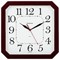 Часы настенные TROYKATIME (TROYKA) 31331316, восьмигранник, белые, коричневая рамка, 29х29х3,5 см - фото 10115838