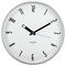 Часы настенные TROYKATIME (TROYKA) 77777710, круг, белые, серебристая рамка, 30,5х30,5х3,5 см - фото 10115848