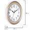 Часы настенные TROYKATIME (TROYKA) 122281201, круг, белые, золотая рамка, 30х30х3,8 см - фото 10115865