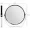 Зеркало настольное BRABIX, круглое, диаметр 17 см, двустороннее, с увеличением, рамка из нержавеющей стали, 607421 - фото 10115998