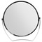 Зеркало настольное BRABIX, круглое, диаметр 17 см, двустороннее, с увеличением, рамка из нержавеющей стали, 607421 - фото 10115999