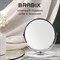 Зеркало настольное BRABIX, круглое, диаметр 17 см, двустороннее, с увеличением, металлическая рамка, 607422 - фото 10116028
