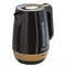 Чайник SONNEN KT-1776, 1,7 л, 2200 Вт, закрытый нагревательный элемент, пластик, черный/горчичный, 453418 - фото 10118017