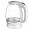Чайник BRAYER BR1013WH, 1,8 л, 2200 Вт, закрытый нагревательный элемент, стекло, белый - фото 10118196