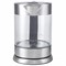 Чайник KITFORT КТ-617, 1,5 л, 2200 Вт, закрытый нагревательный элемент, стекло, серебристый, KT-617 - фото 10118214