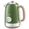 Чайник KITFORT КТ-6110, 1,7 л, 2200 Вт, закрытый нагревательный элемент, сталь, зеленый/бежевый - фото 10118285