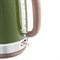 Чайник KITFORT КТ-6110, 1,7 л, 2200 Вт, закрытый нагревательный элемент, сталь, зеленый/бежевый - фото 10118288