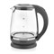 Чайник BRAYER BR1044, 2 л, 2200 Вт, закрытый нагревательный элемент, стекло, серый - фото 10118438