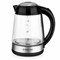 Чайник BRAYER BR1012, 1,7 л, 2200 Вт, закрытый нагревательный элемент, стекло, черный - фото 10118562