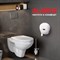 Диспенсер для туалетной бумаги LAIMA PROFESSIONAL CLASSIC (Система T2), малый, белый, ABS-пластик, 601427 - фото 10694980